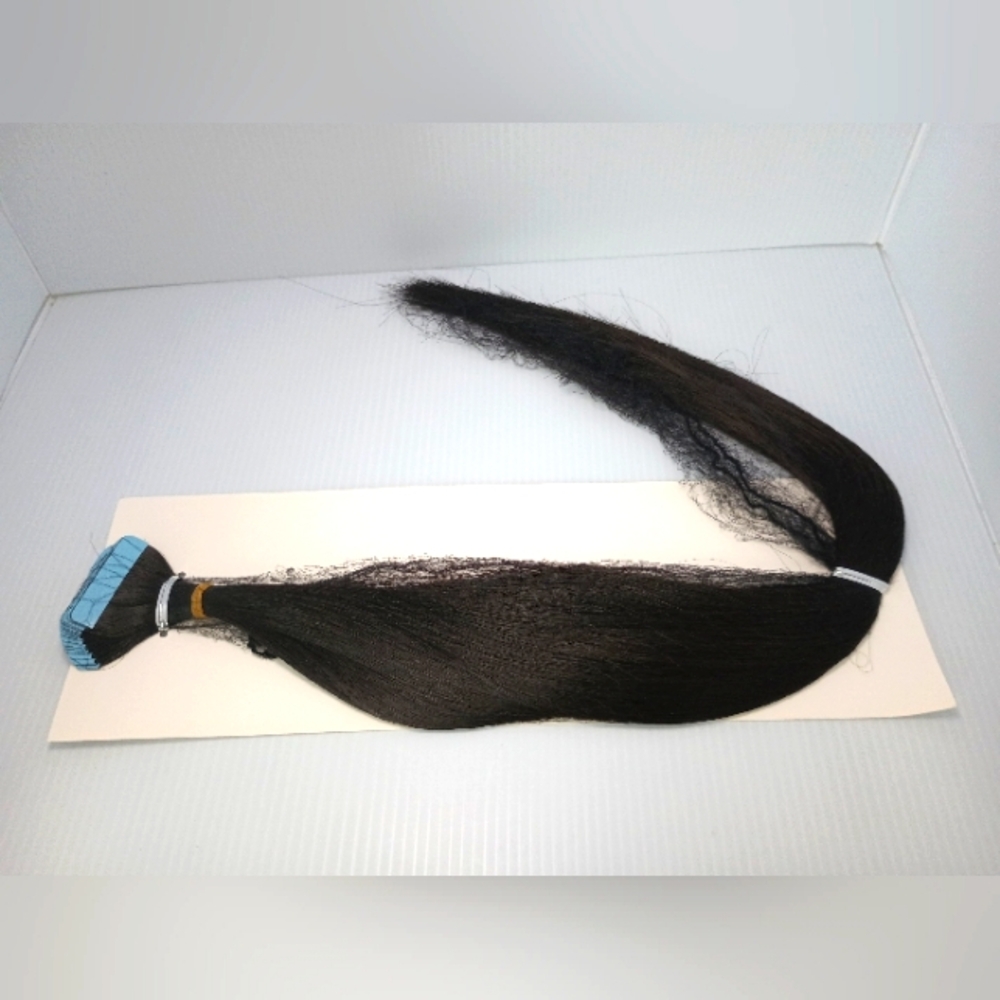Mosenbird SYNTHETIC Tape In Extensions. Black. 20pcs 50g 20in